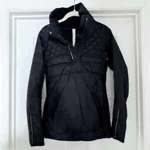 lululemon athletica Black Quilted Pullover Puffer Jacket